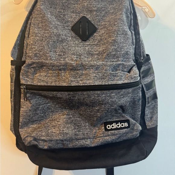 Adidas Heathered Gray Backpack - Picture 1 of 5